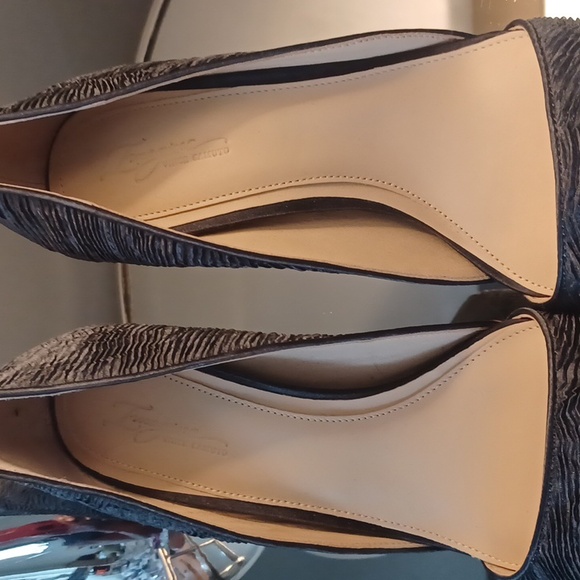 Imagine by Vince Camuto Slate pleated satin luxury dorsal heels size 10 - Picture 7 of 9
